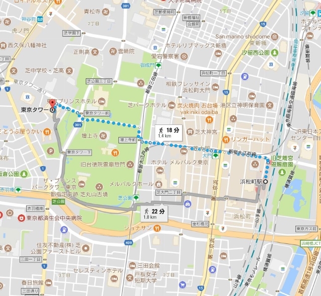 東京タワーのアクセスまとめ 最寄り駅からの行き方 駐車場情報 Epark Cocoyuco