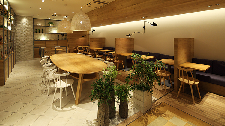 COTO-COTO茶寮 新宿ミロード店の内観です。