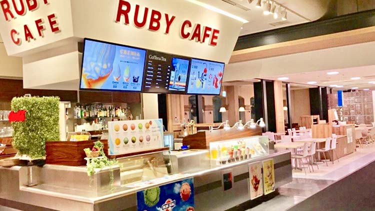 RUBY CAFE　ヴィーナスフォート店の内観です