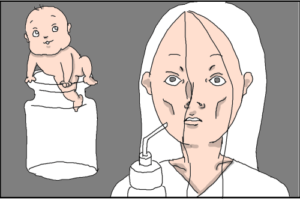 【漫画】いよいよ分娩！「赤ちゃんが出てくる感覚」があるも…｜麦さんの出産レポ⑦