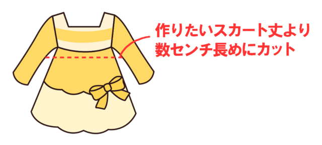 意外と簡単 子どものワンピースをスカートにリメイク 手縫いもokな作り方 Kosodate Life 子育てライフ