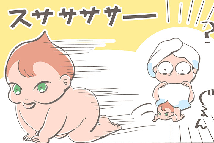 【漫画】育児ピンチマニュアル#8 風呂上がりの災厄！裸の赤ちゃんの「悲しすぎる事件」