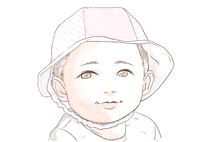 赤ちゃんの帽子
